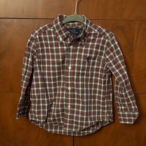 4/$20 🌱 Polo Ralph Lauren Plaid Button-Up 2T